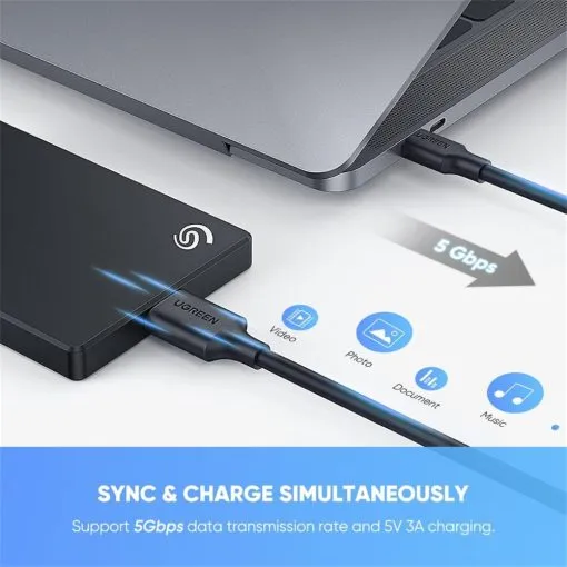UGREEN USB C to USB Micro B Cable 3.0 - Image 5