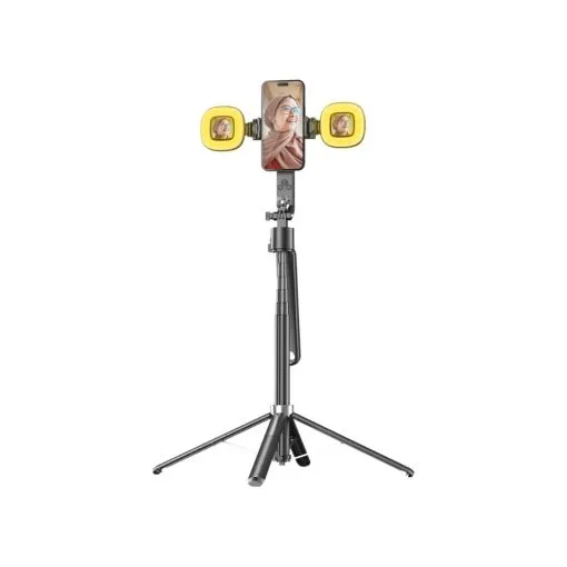 Alternative view of Porodo Selfie Stick Pro X with 360 AI Tracking