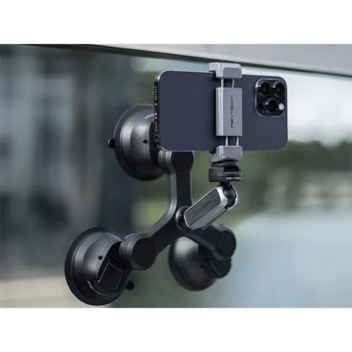 Alternative view of PGYTECH CapLock Three-Arm Triple Suction Mount