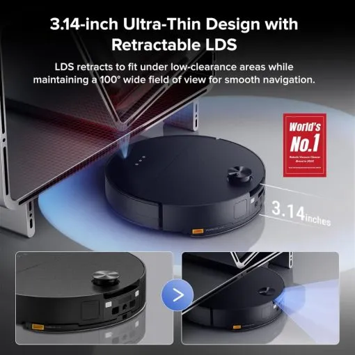 Alternative view of Roborock Saros 10 Robot Vacuum and Mop