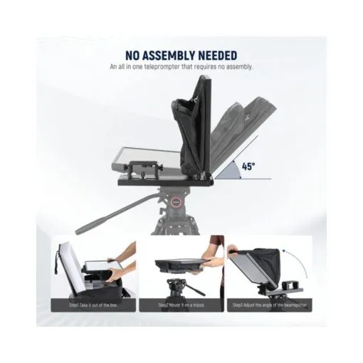 Alternative view of Neewer Basics X16B Tablet Teleprompter