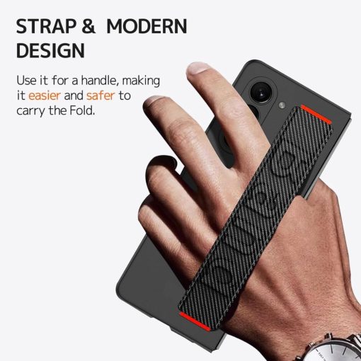 Carbon Fiber Strap Cover for Galaxy Z Fold 7 Case - Image 3