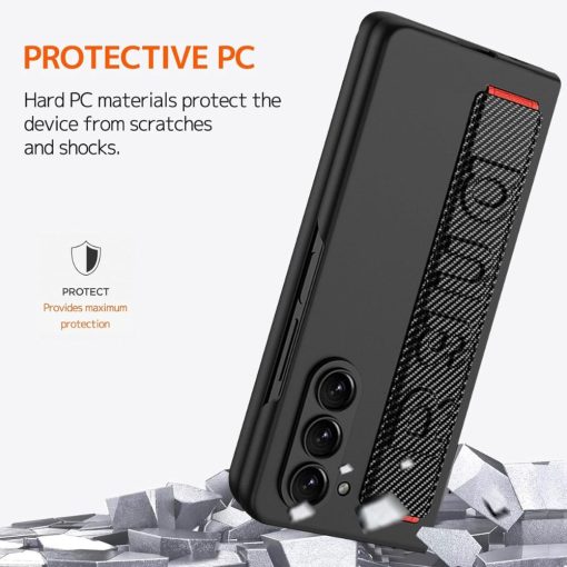 Carbon Fiber Strap Cover for Galaxy Z Fold 7 Case - Image 5