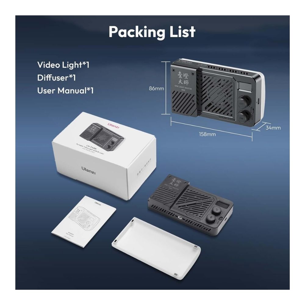 ULANZI LM-P40 RGB LED Video Light - Image 8