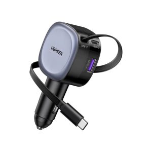 UGREEN 75W 3-Port Fast Car Charger