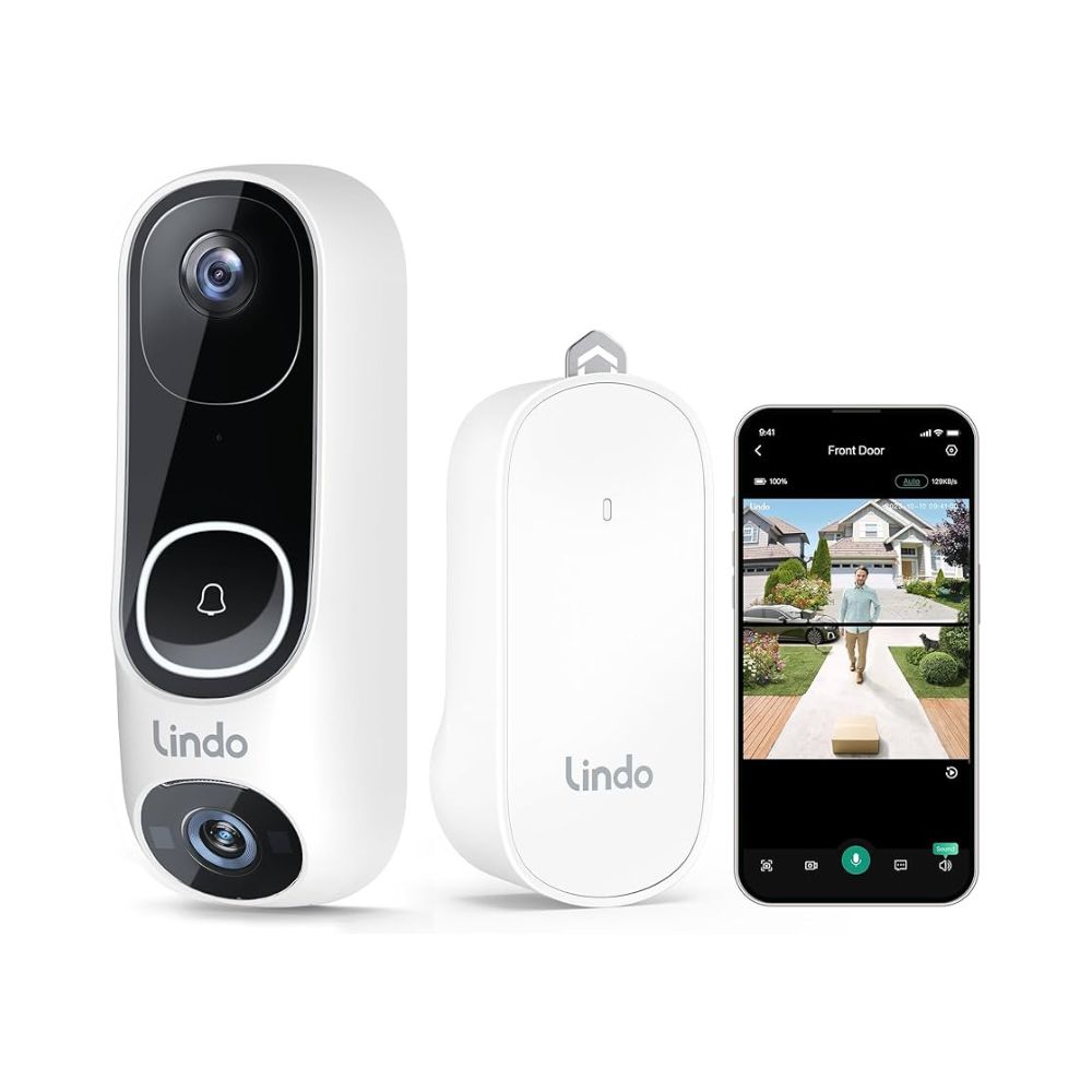 Lindo Pro Dual Camera Video Doorbell 2k - Image 2