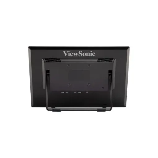 ViewSonic 16-inch touch monitor in a flat ergonomic desk position