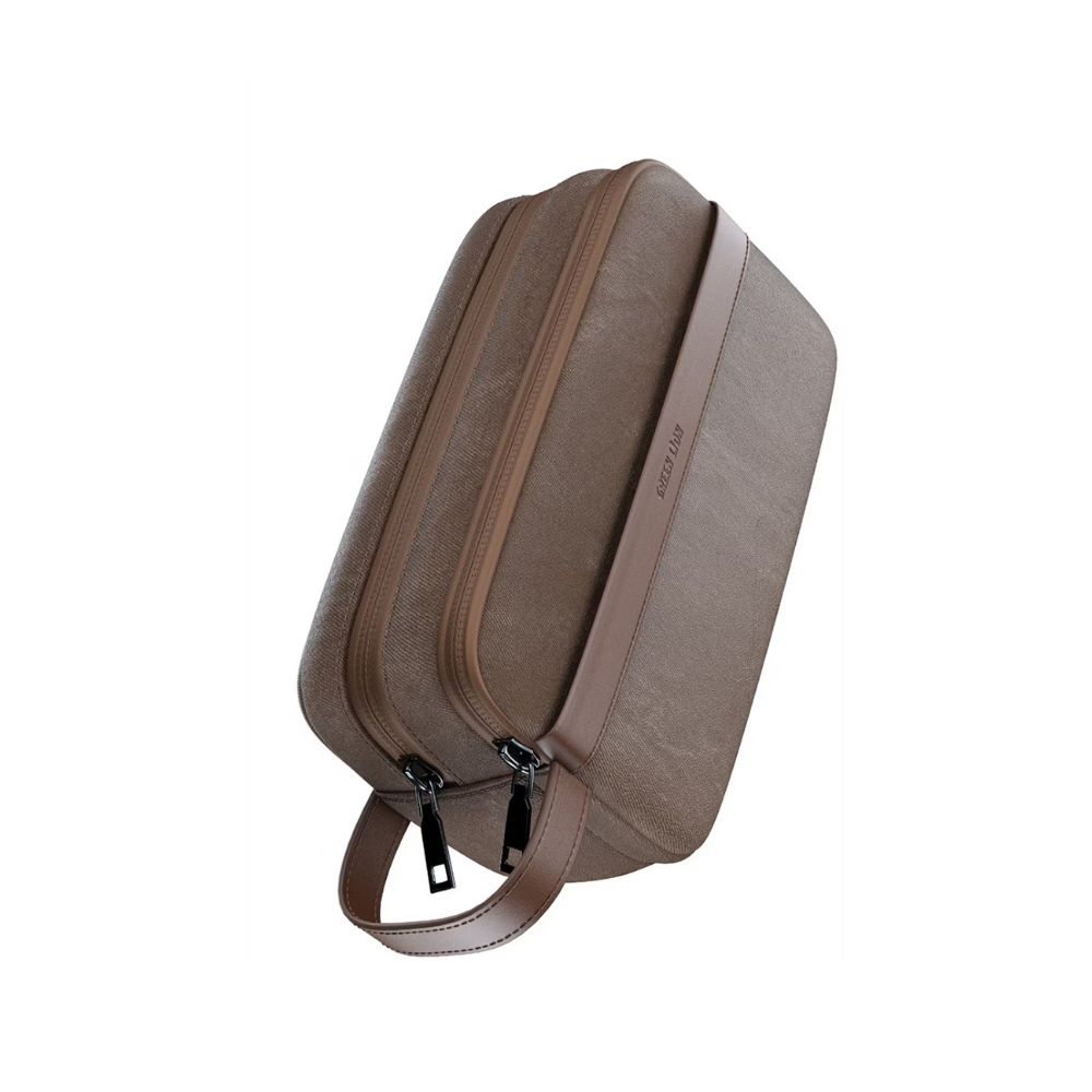 Green Lion Tirana Travel Pouch with Leather Strip - Image 2
