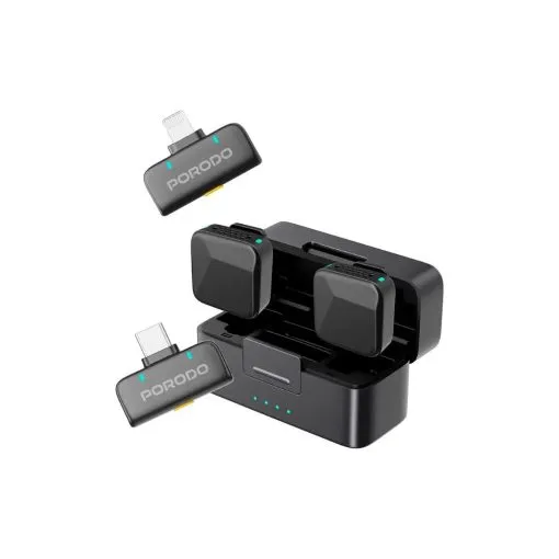 Alternative view of Porodo Orion Lavalier Microphone USB-C & Lightning