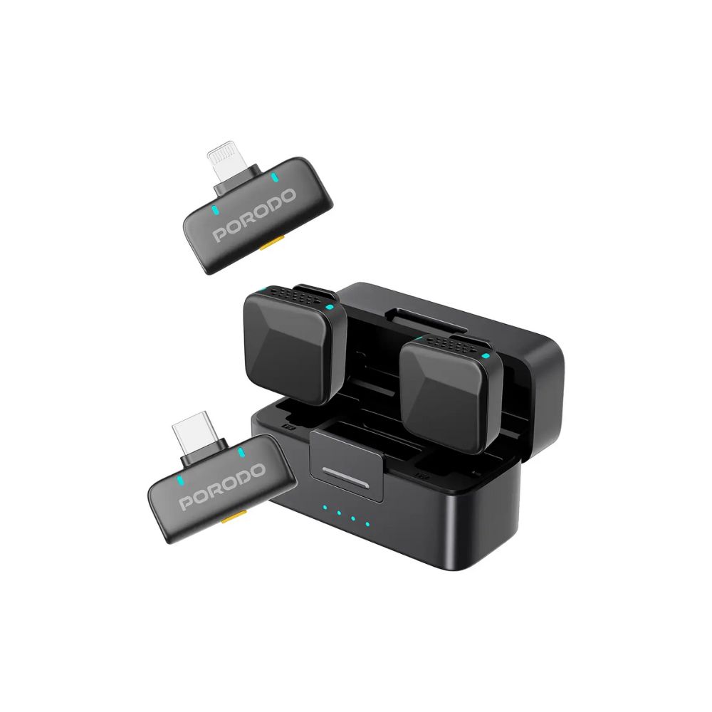 Porodo Orion Lavalier Microphone USB-C & Lightning - Image 2