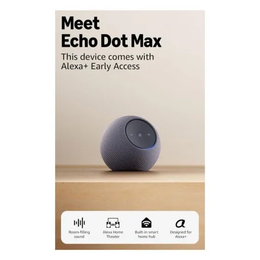 Amazon Echo Dot Max, Alexa speaker with room-filling sound