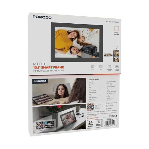 Porodo Pixelle 10.1" Smart Frame Mirror Glass Technology