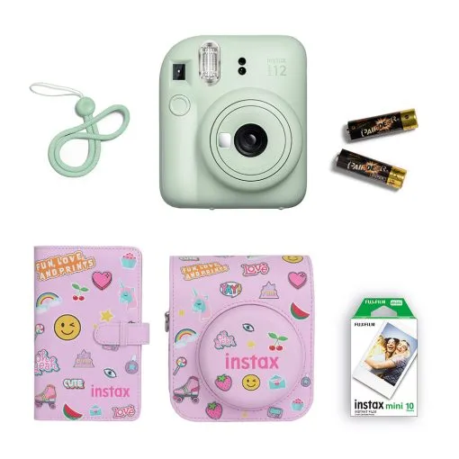 Fujifilm Instax Mini 12 Gift Box Instant Camera + Mini film + Protective Case + Photo Album