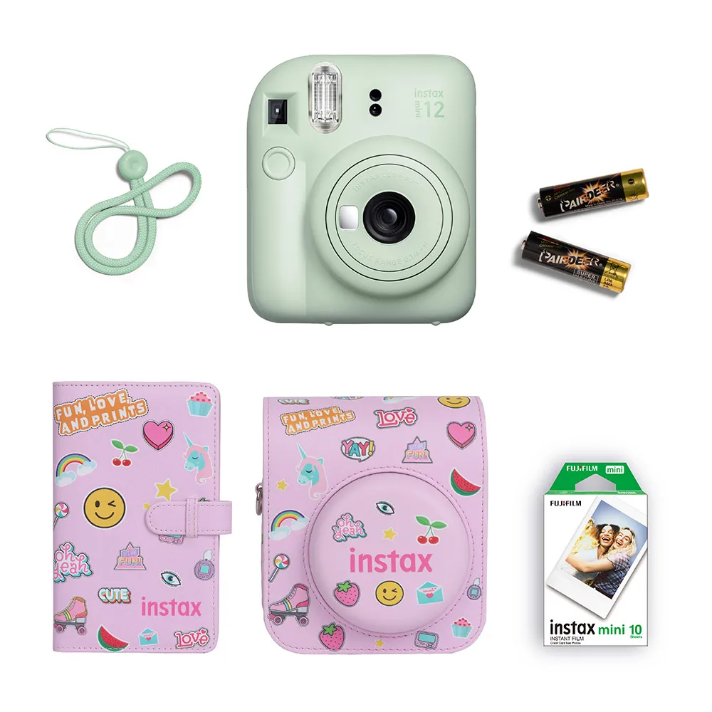 Fujifilm Instax Mini 12 Gift Box Instant Camera + Mini film + Protective Case + Photo Album