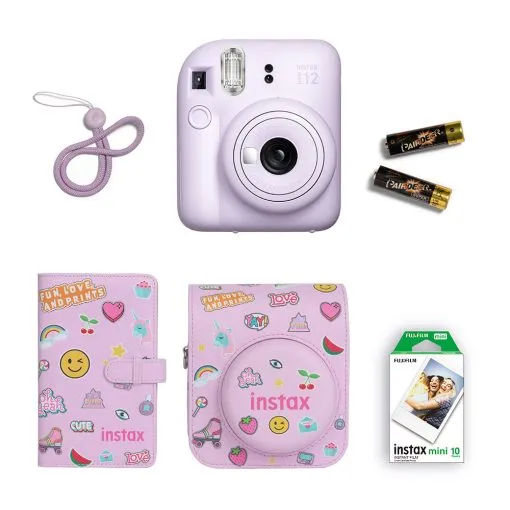 Fujifilm Instax Mini 12 Gift Box Instant Camera + Mini film + Protective Case + Photo Album
