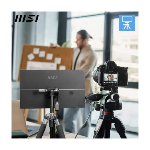 MSI Pro MP165 E6 Portable Screen, 15.6-inch FHD ultra-slim business monitor, 250 nits, 60Hz, Speakers