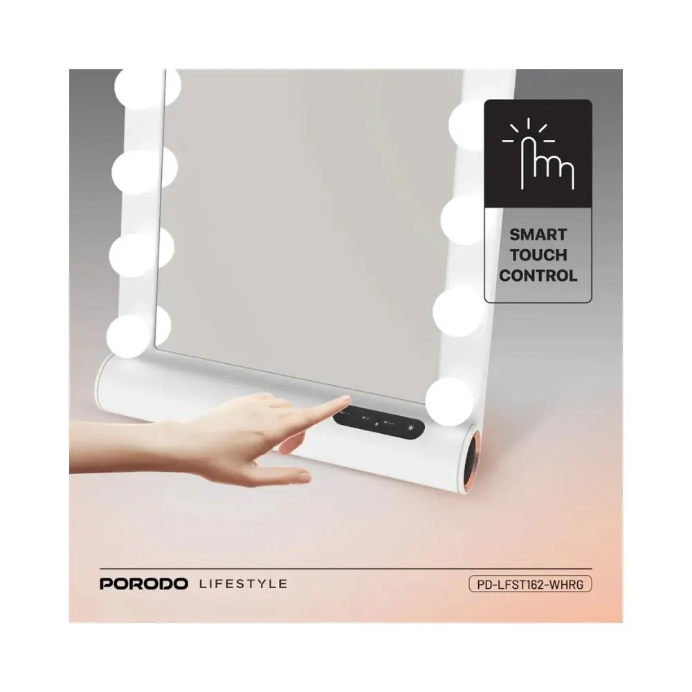 Porodo Lifestyle Hollywood Vanity Lighted Mirror