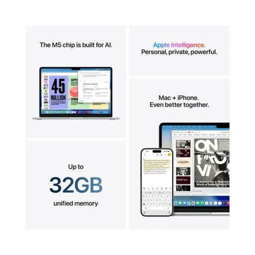Apple MacBook Air 15″ M5 Chip 16GB Ram – 512GB SSD