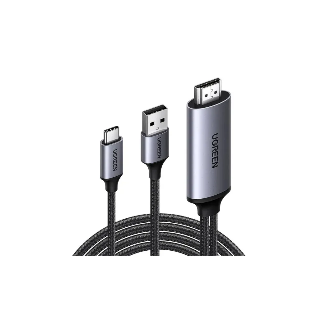 UGREEN – CM773 4K@60Hz Active HDMI to USB C Adapter Cable 2M with USB Power Unidirectional HDMI to Thunderbolt – 35984A
