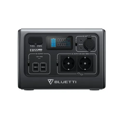 bluetti poweroak eb55 portable power station | 700w 537wh