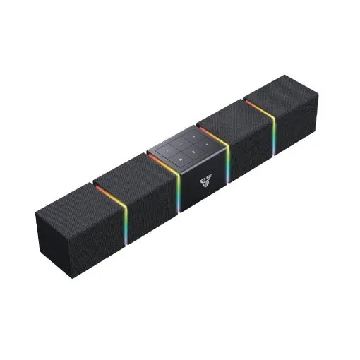 fantech bs163 groove bar pro (wired & bluetooth) rgb gaming speaker, 10w + built in microphone