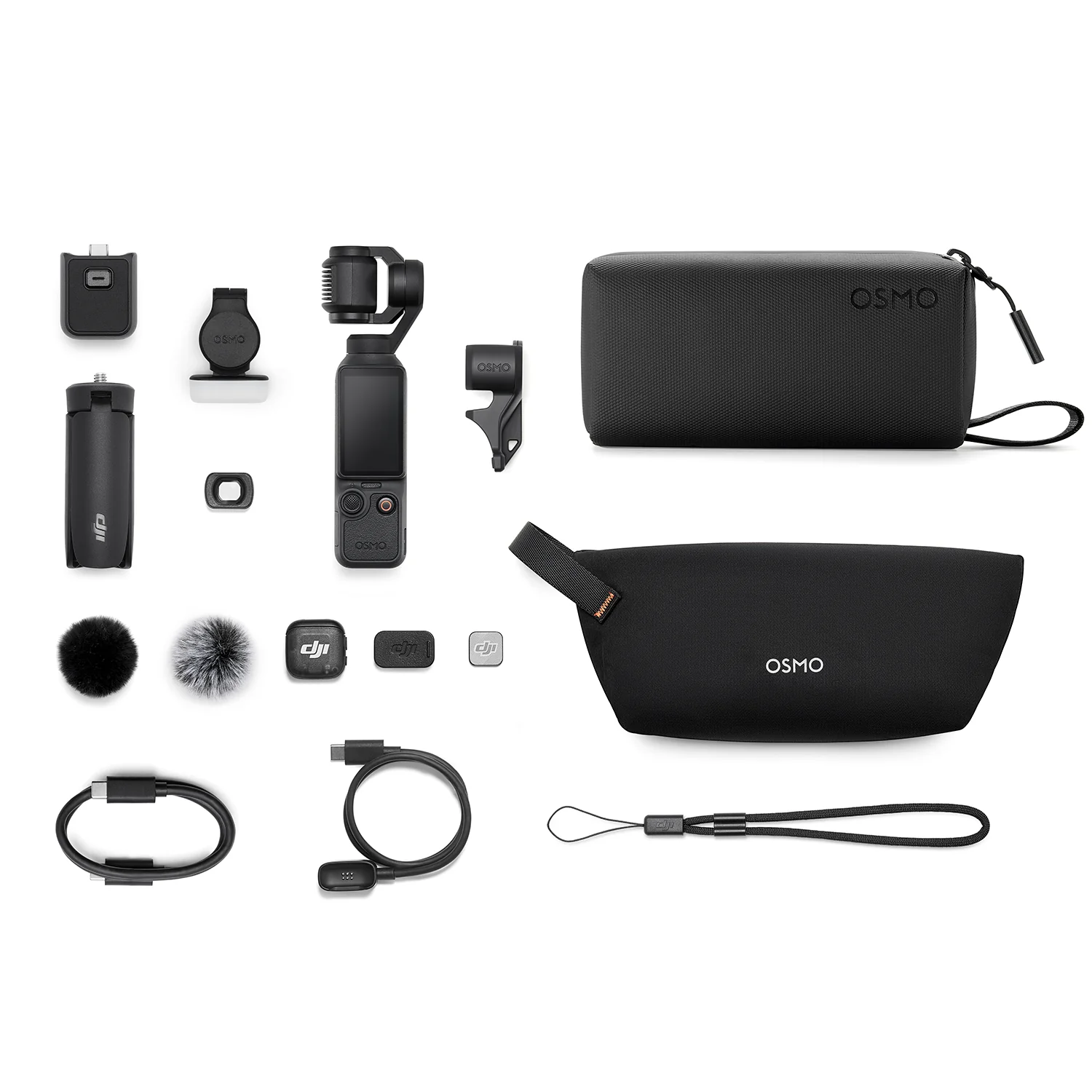 DJI Osmo Pocket 4 Creator Combo kit including camera, wireless microphone, and accessories in Lebanon - best price in Lebanon