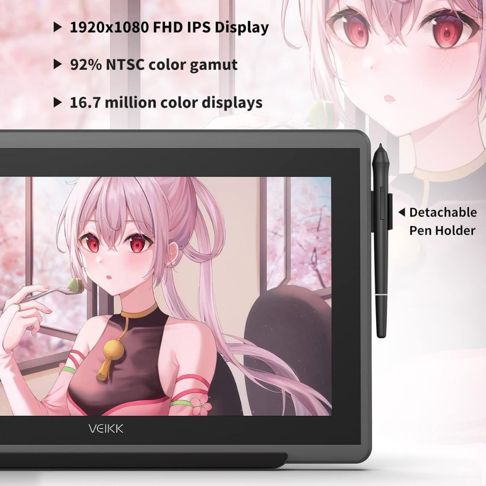 veikk vk1560 pro drawing pen display 15.6"
