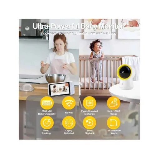 ellie 1080p hd smart baby monitor no wifi