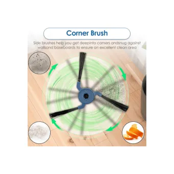 eufy side brushes for x9 pro/x10 pro omni