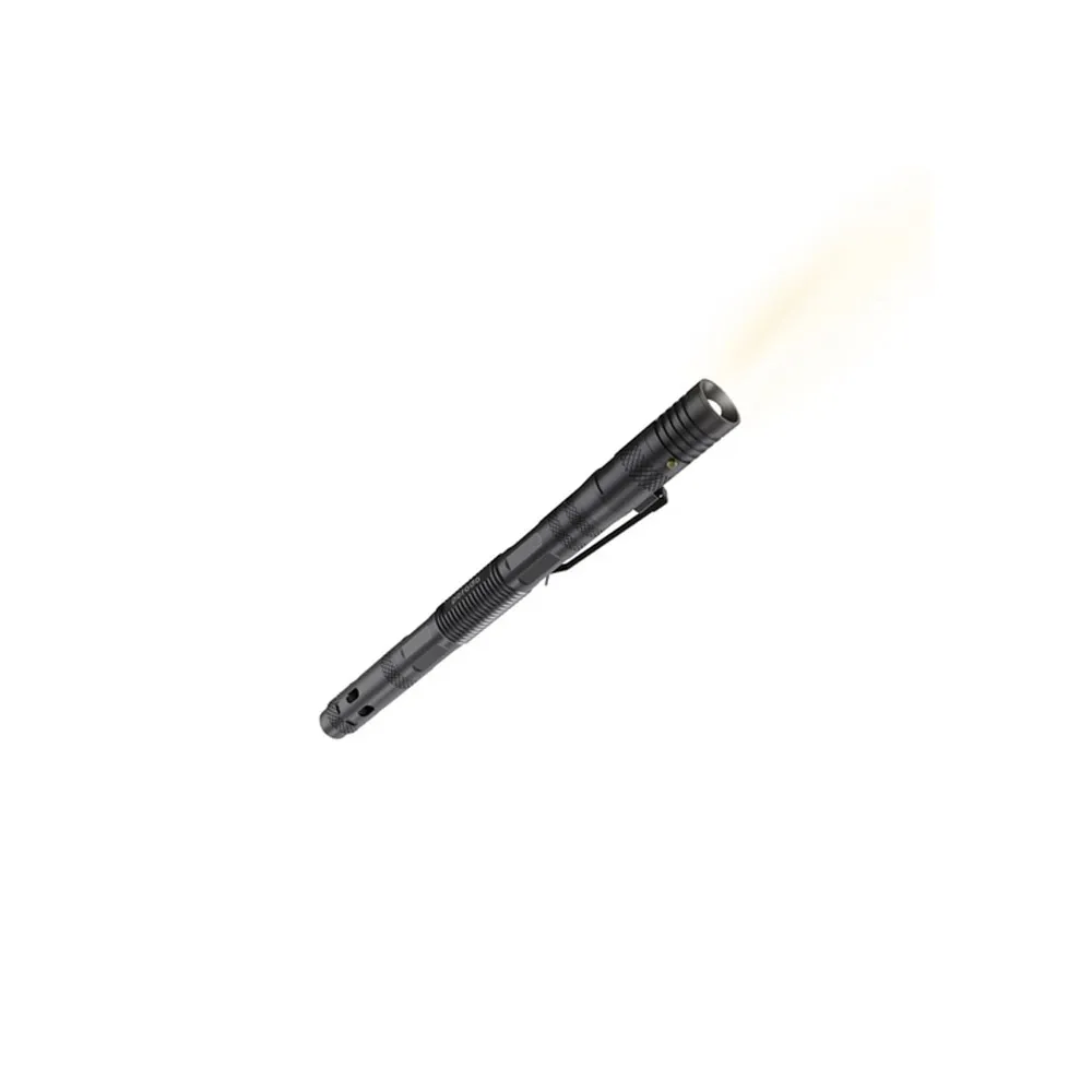 Porodo Lifestyle Outdoor 6-in-1 Tactical Flashlight & Pen – Black/Gray