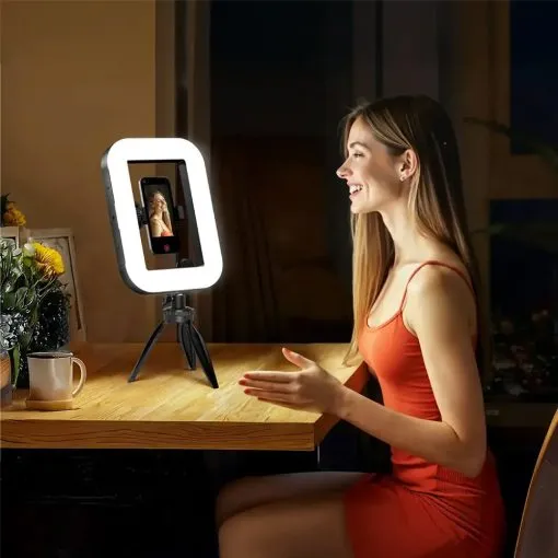 lifestyle-porodo-lifestyle-handheld-ring-grip-vlogging-light-with-240-leds