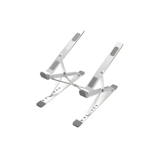 fantech ns12 stand laptop, 16 level height adjustment, aluminum alloy, fits up to 15.6" laptops, free pouch included