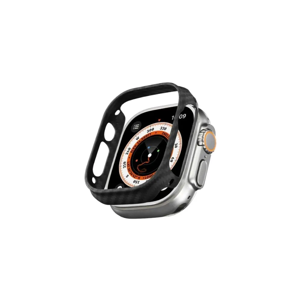 pitaka air case for apple watch ultra (600d black/grey twill)