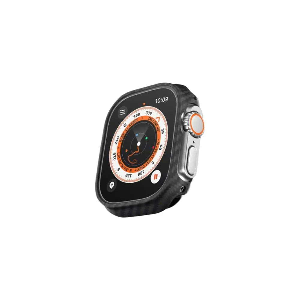 pitaka air case for apple watch ultra (600d black/grey twill)