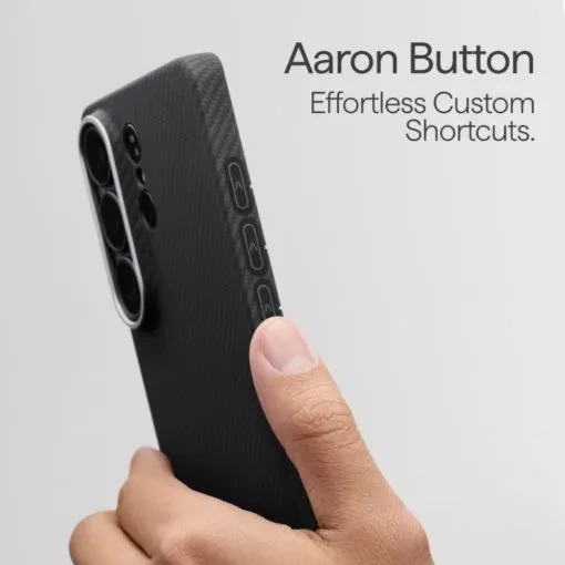 pitaka galaxy s26 ultra edge case black/grey twill