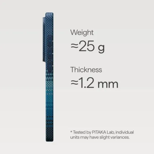 pitaka galaxy s26 ultra edge case black/grey twill