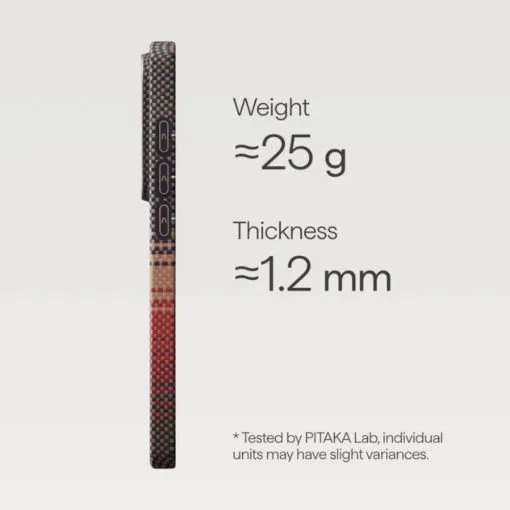 pitaka galaxy s26 ultra edge case black/grey twill