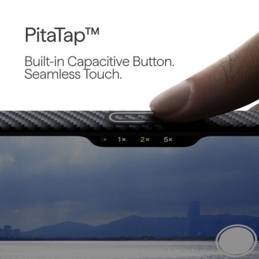 pitaka iphone 17 edge case (600d black/grey twill)