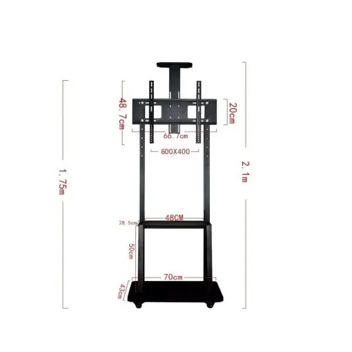 movable floor tv stand ht1700 (32 75 inch)