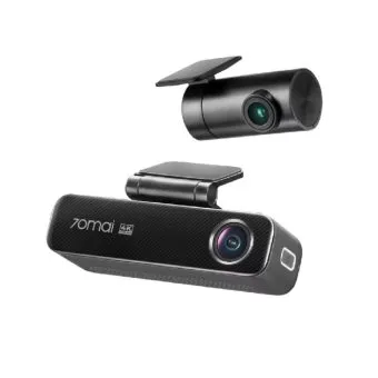 70mai m800 4k ultra hd dual channel dash cam set with built in 128gb emmc