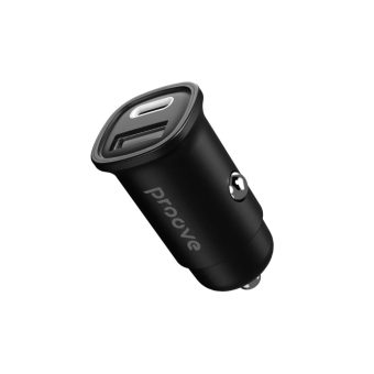 proove flash 30w dual port car charger (type c + usb)