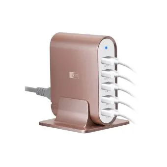 case logic 7.1a five port usb charging station – multi device hub – 35w output