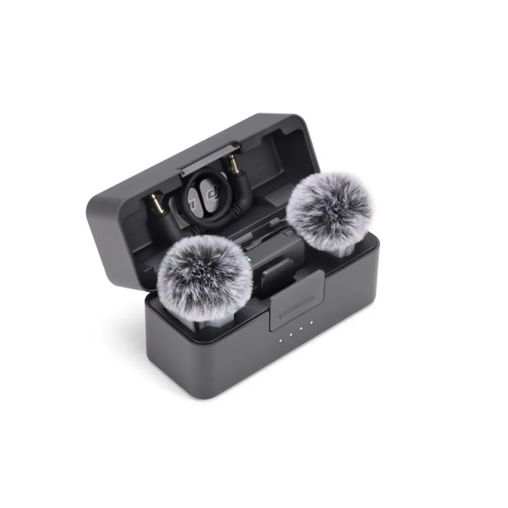 dji mic mini 2 (2 tx + 1 rx + charging case) – ultralight wireless microphone – 48 hour battery