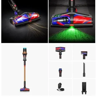 dyson v16 piston animal cordless vacuum | 315 aw suction | 70 min runtime | cleancompaktor™ bin | all floor cones™ head