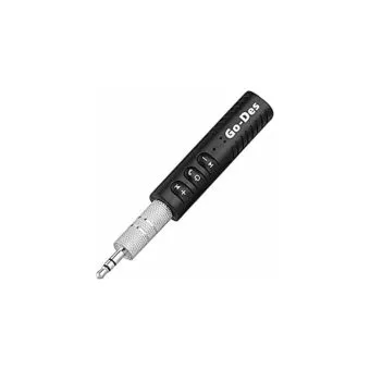 go des gd bt104 car aux bluetooth 5.0 wireless audio receiver black