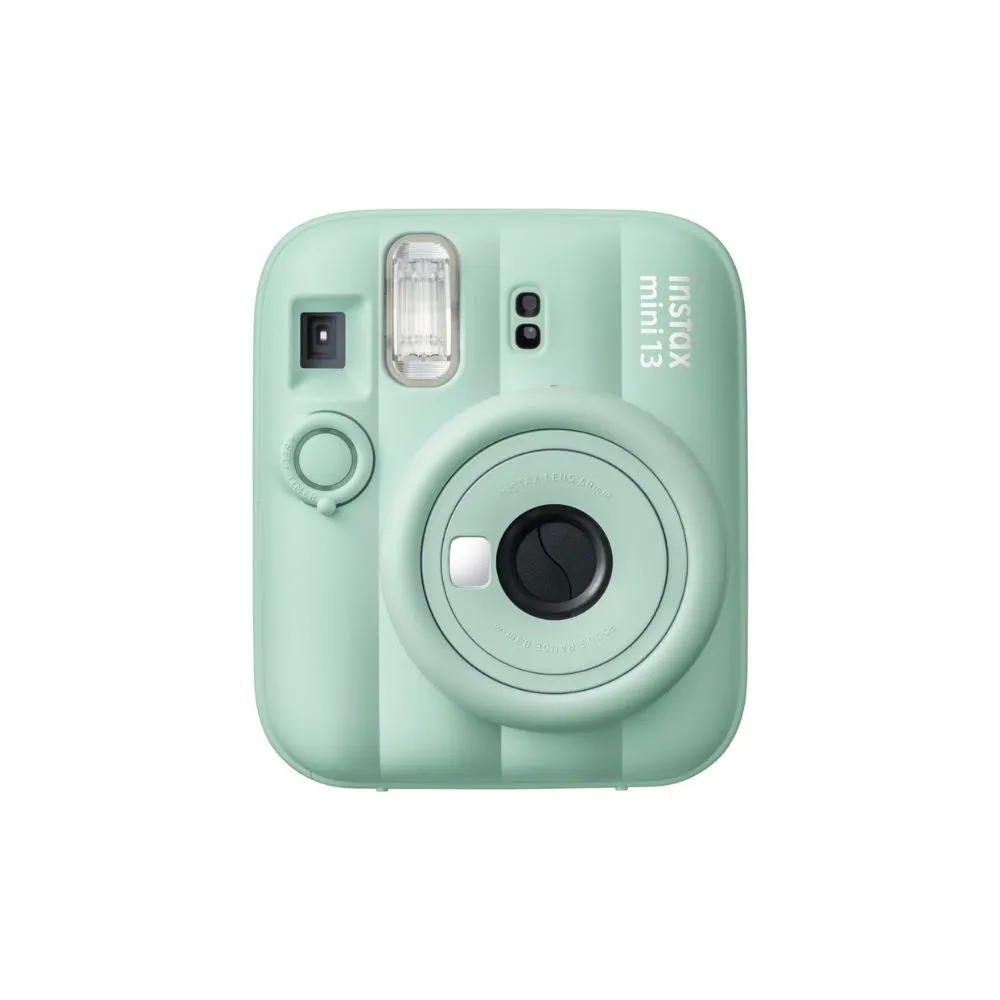 fujifilm instax mini 13 instant camera | built in self timer & selfie mirror | automatic exposure | twist to power lens system green