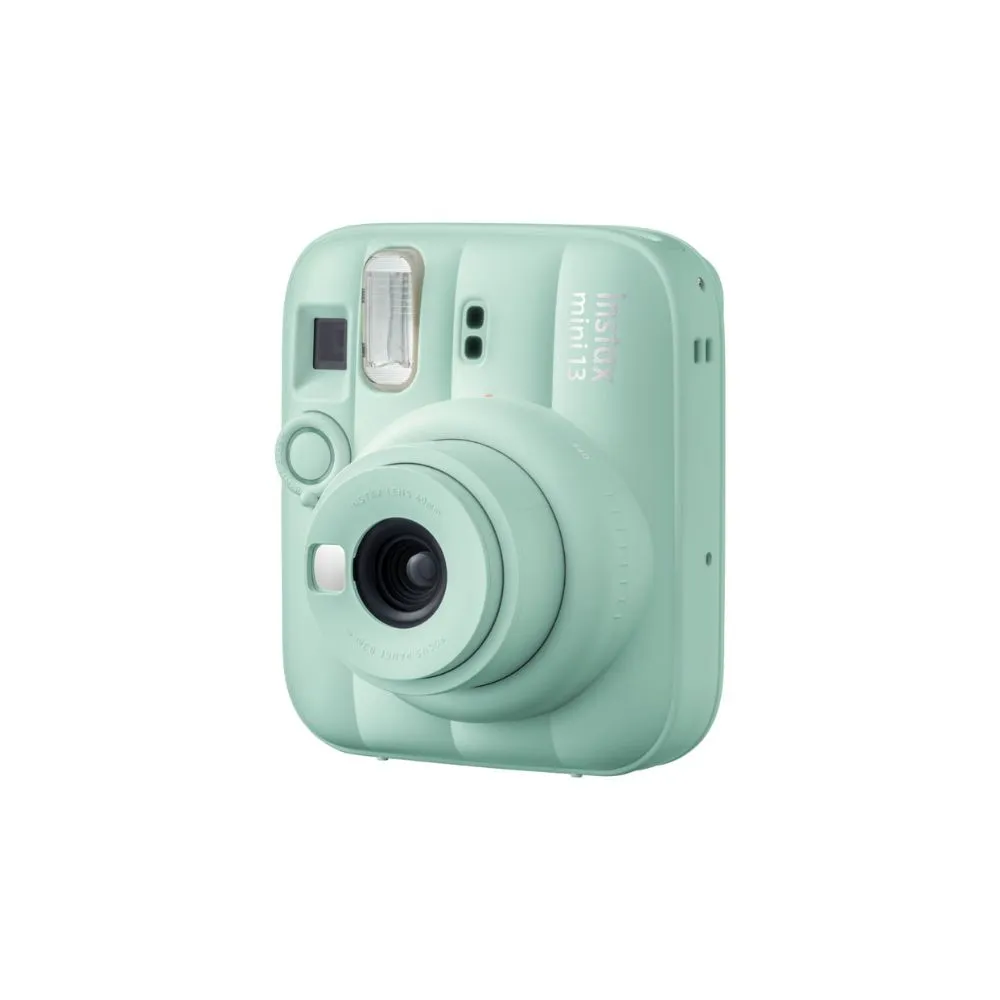 fujifilm instax mini 13 instant camera | built in self timer & selfie mirror | automatic exposure | twist to power lens system green