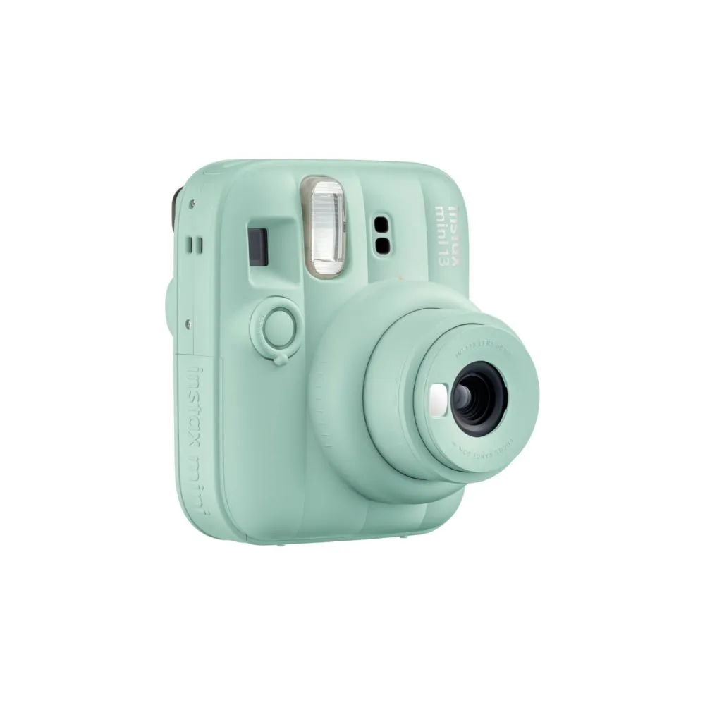 fujifilm instax mini 13 instant camera | built in self timer & selfie mirror | automatic exposure | twist to power lens system green