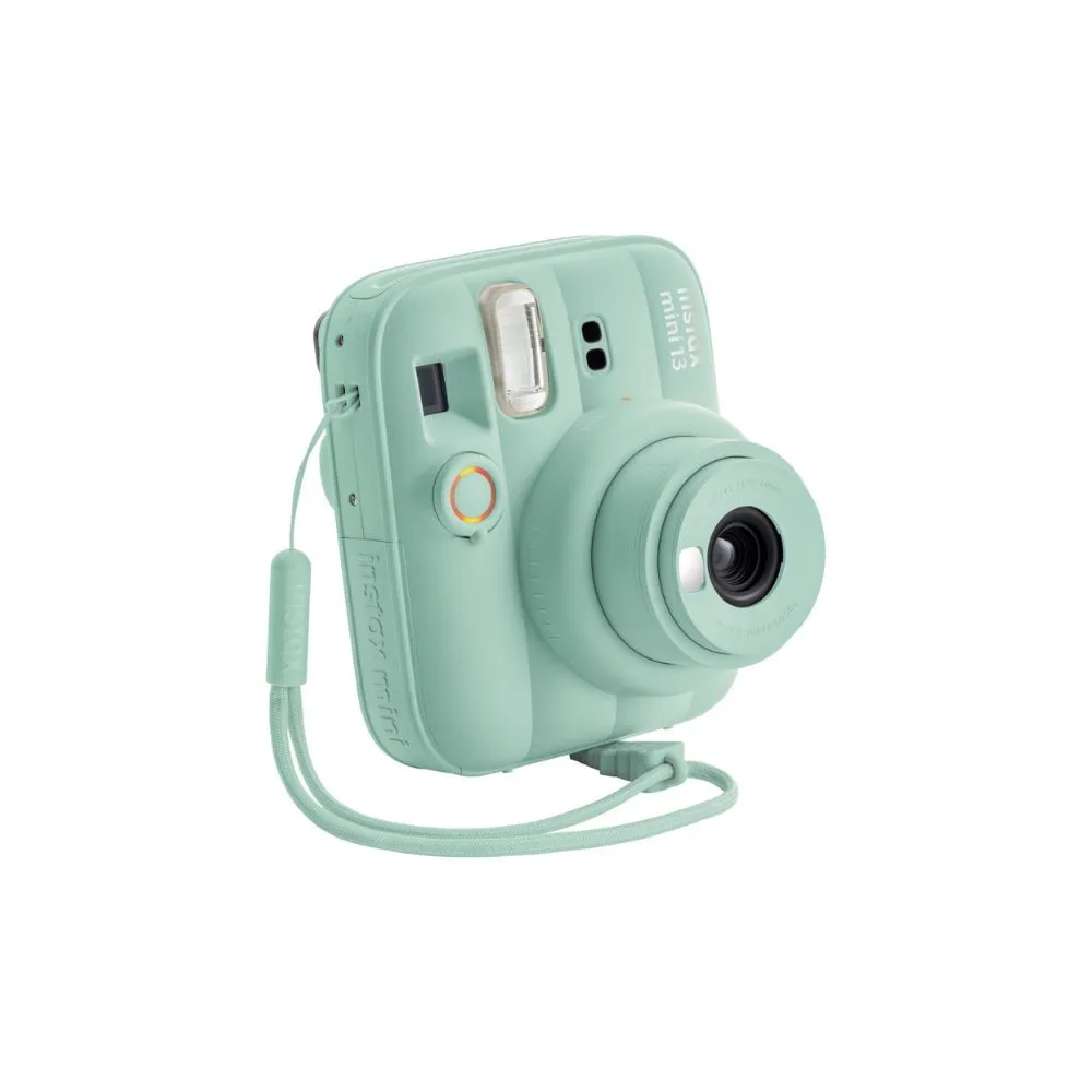 fujifilm instax mini 13 instant camera | built in self timer & selfie mirror | automatic exposure | twist to power lens system green