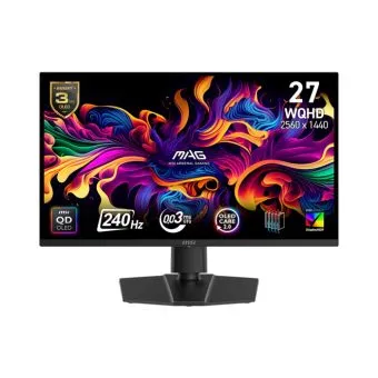 msi mag 271qp, 27 inch 2k wqhd gaming monitor, 240hz, qd oled, 0.03ms